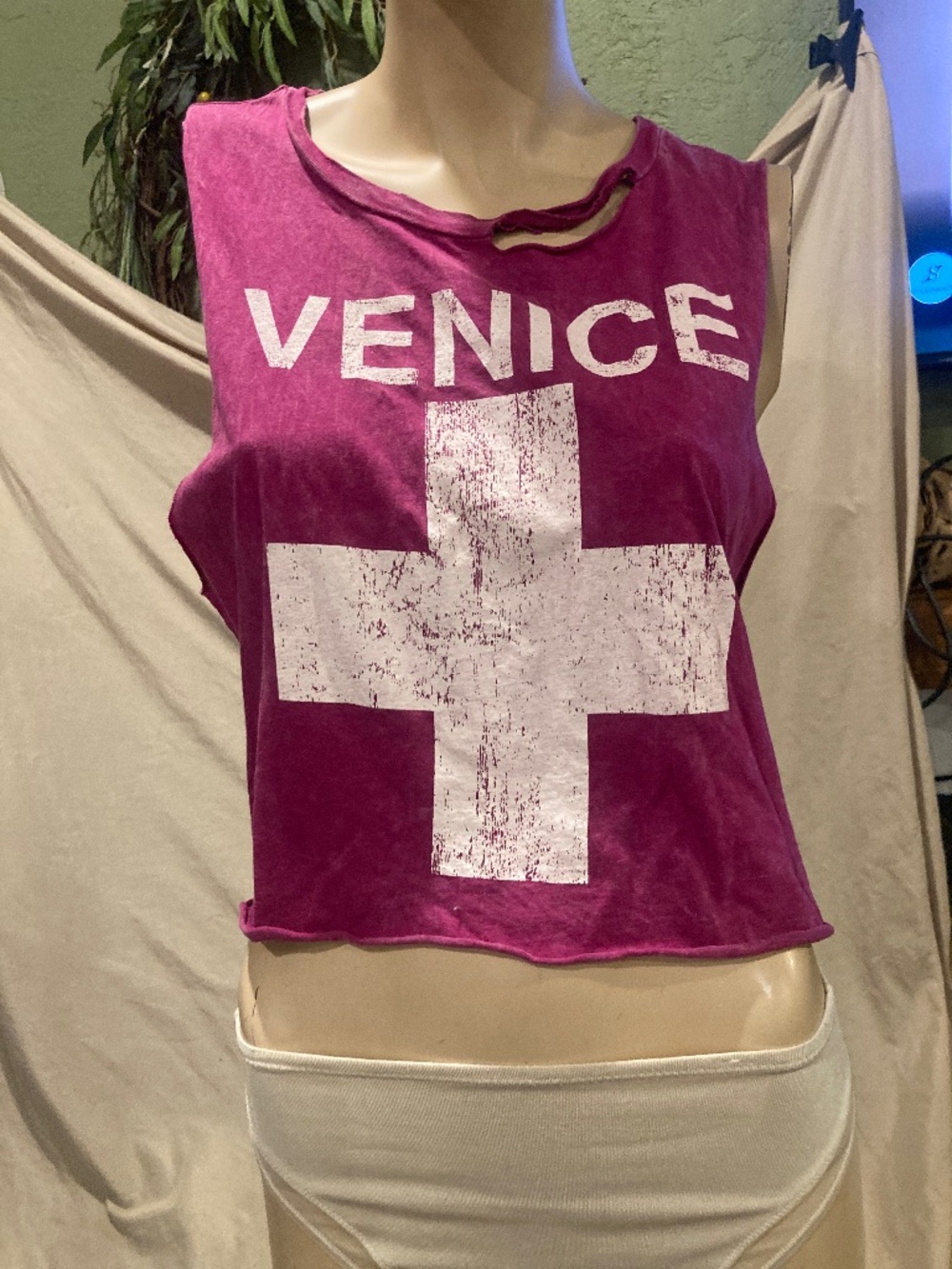 Project Social T crop muscle tee
